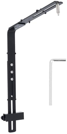 Aquarium Lichthalter, Verstellbar, Durchsichtig, für Aquarien, LED Licht Riser Ständer, Aquarium Tropflicht Halterung, Aquarium Licht Ständer Set, Halter, Zubehör für (BLACK)