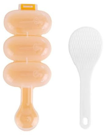 Kids Rice Ball Moule Shaker Diy déjeuner Rice Ball Shaker Kitchen Tools Food Decorating Moule pour les enfants Plastique 18 x 7cm 1 x Mentide à balle de riz pour enfants 1 x Spoon