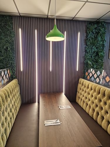 6 Pcs Acoustic Wall Panels LED Strips | LED Lights Custom-Sized to fit Acoustic Wall Panels | 2x60cm 2x90cm 2x150cm | Warm White & Cold White LED