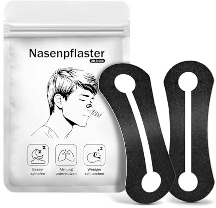 Cerotti Nasali Antirussamento, 30 pz Dilatatore Nasale Dilatazione Rinforzata Delle Vie Nasali. Contrasta Congestione, Migliora Sonno