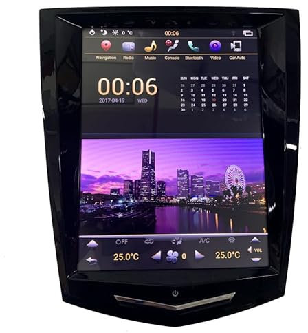 Autoradio Android 15 con navigatore satellitare per ATS CTS SRX (2013-2018) da 10,4 pollici,touchscreen,lettore DVD multimediale con Carplay wireless,autoradio GPS,navigazione FM,ricevitore BT,5G-WiFi