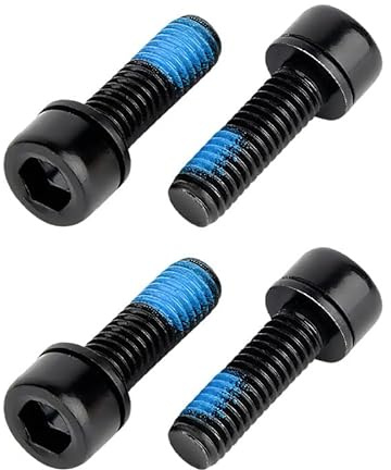 4Pcs M6x18mm Bicycle Caliper Screw, MTB Caliper Hydraulic Disc Brake Caliper Bolt, Black, Ideal for Mountain Bike, Road Bike, Cycling Enthusiasts