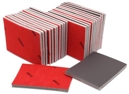 24 Pcs Sanding Sponge Set 180-3000 Grit, Washable & Reusable Foam Sandpaper for Wood Metal Drywall, Wet & Dry Use, Perfect for Furniture Polishing, Smooth Finishing, and Precision Crafting