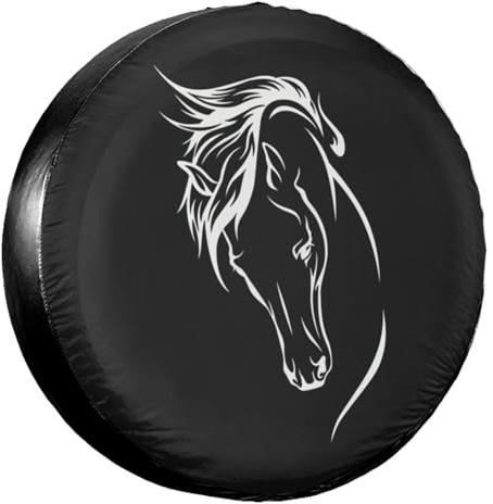 Reifenschutzhülle Universal Reifenschutz Pferdekopf Uv-Schutz Reifentüten Für Truck Caravan Fahrzeuge 16 inch