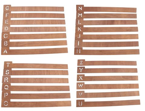 Tsudoku 26 Pièces Intercalaires pour Disques Vinyles Intercalaires en Bois pour Disques Vinyles Alphabétiques Séparateurs de Stockage pour Disques Vinyles Porte-Disque