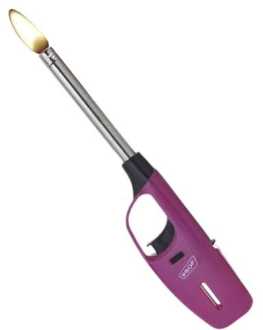Sicignano x2 Accendini a Gas con Canna Lunga, Colori Assortiti, per Cucina e Barbecue
