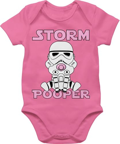 Shirtracer - Baby Body Kurzarm - Sprüche - Storm Pooper I