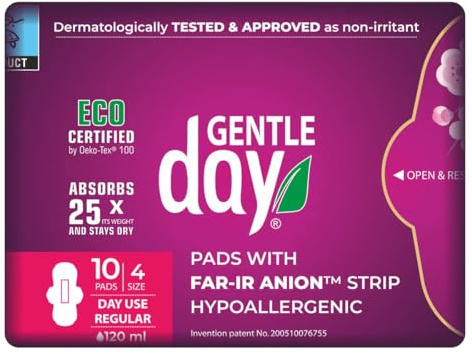 10 st sanitetsbindor för dagen med anjonband