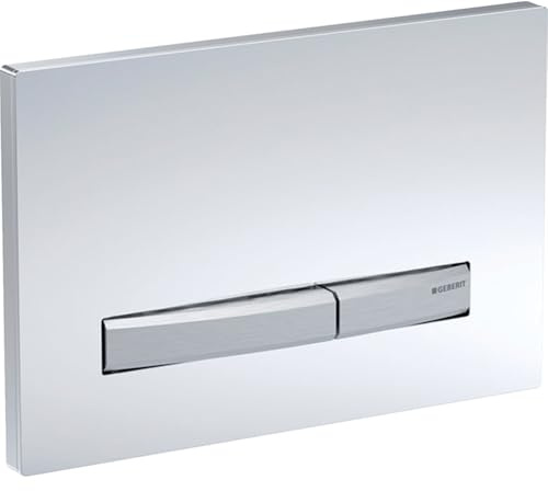 Geberit 115.788.JV.2 Betätigungsplatte Sigma50 für 2-Mengen-Spülung, chrom, Beton 115788JV2