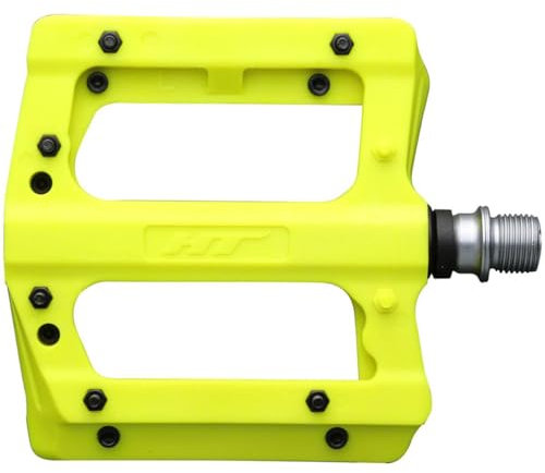 HT Components PA12A Pedale - Plattform Aluminium 9/16 Neon Gelb