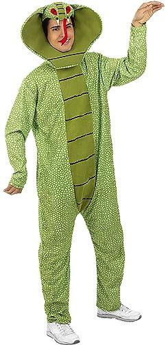 Funidelia | Disfraz de serpiente para hombre y mujer Animales - Disfraz para adultos y divertidos accesorios para Fiestas, Carnaval y Halloween - Talla L - XL - Verde