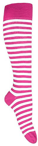 Goldschmidt Ringelstrümpfe | Klassische Ringelsocken für Erwachsene & Kinder | Hohe Qualität mit gekämmter Baumwolle (DE/NL/SE/PL, Numerisch, 39, 42, Regular, Regular, Rosa Weiß)