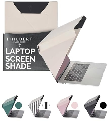 Philbert Design - 4 in 1 Laptop Screen Shade Slim Hood: Sonnenschutz | Datenschutz | Hitzeschutz | Kontrastverstärkung. 12/13/14 Laptop - Universal, leicht und einfach. Patent D790551 Sternenlicht