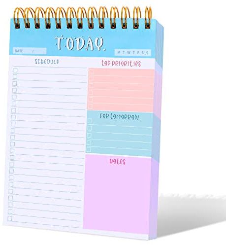 cobee Daglig att göra-lista anteckningsblock, 200 g/m² tjock för att göra en daglig planerare anteckningsblock för att göra en odaterad att göra-lista checkbok 50-arks organisatör