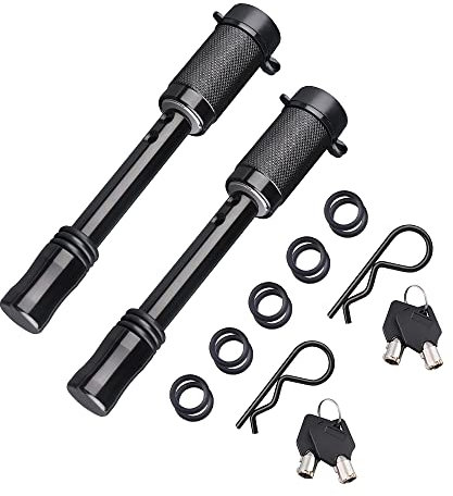 hzexun Anhängerkupplungsschloss 90mm langes 5/8 Zoll Anhängerkupplung Universal Sperren für Anhängerkupplungen Caravan 2 Stück