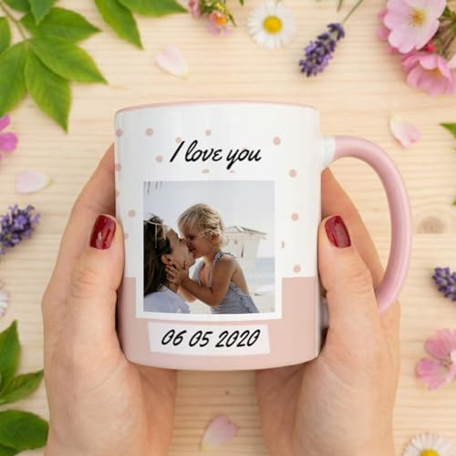 Wanapix | Taza Día de Madre Personalizada | Regalo para Mama con Foto y Texto