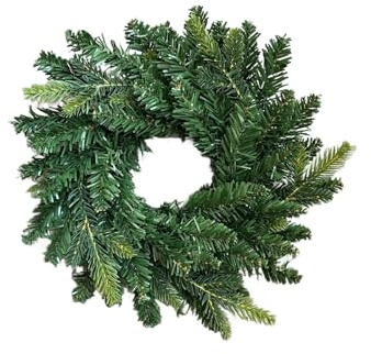 PrimoLiving Corona de Navidad artificial para puerta, abeto verde abeto, 30 cm, color verde, decoracion navideña, corona decorativa para Adviento P-15995
