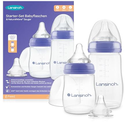 Lansinoh I Starter Set Biberon e Capezzoli Natural Wave