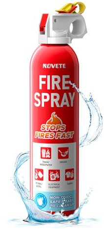 NOVETE Fire Extinguisher, 5-in-1 Fire Extinguisher for Home, Car, Kitchen, Boat, Small Fire Extinguisher, FSL620, 1-Pack
