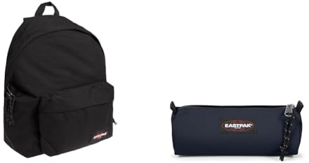 EASTPAK ORBIT XS Sac à Dos Mini, 27 L - Black (Noir) & BENCHMARK SINGLE Trousse, 27 L - Ultra Marine (Bleu)