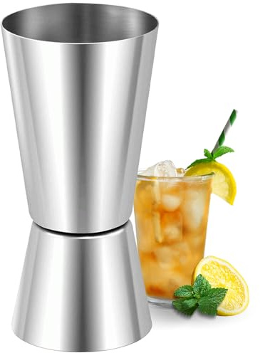 CHEFZOCO Gobelet doseur à cocktail en acier inoxydable Capacité 20 cc - 40 cc