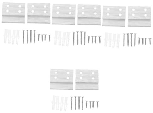 Gatuida 8stücke Förmige Aluminiumlegierung Bildaufhänger Mit Robustem Design Einfache Montage Für Wandpaneele Für Schwere Spiegel Und Dekoration