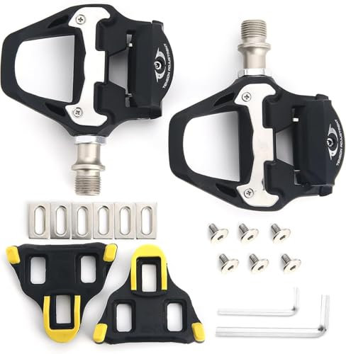 Fahrradpedale, SPD SL-Pedale, klick-Rennradpedale mit Stollen, kompatibel mit SPD SL-System, 9/16 Zoll Fahrradpedal aus Aluminiumlegierung, für Indoor Outdoor, MTB, Spin Bike