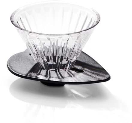 Kaffeefilter Wiederverwendbar, Coffee Filter aus PCTG in Lebensmittelqualität, Kaffefilter zur Herstellung von Manuellem Kaffee, Kaffee Filter Aufsatz, Kaffee Handfilter