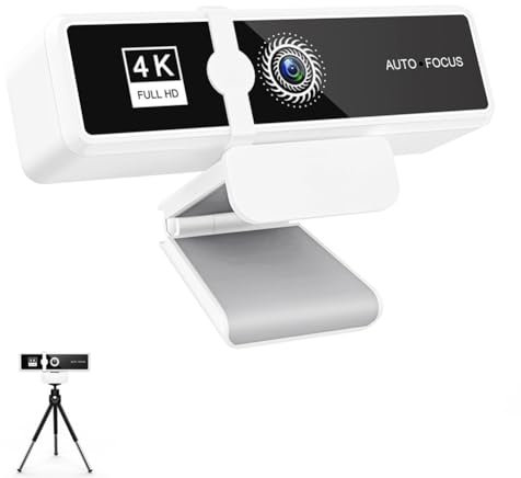 Joselin Fotocamera per Computer Ad Alta Definizione 4K Full HD Webcam USB Live Streaming USB Fotocamera 120° Grandangolare