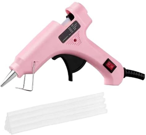 Pistolet à Colle Chaude Pistolet À Colle Thermofusible 40W Avec Bâtons De Colle De 7mm, Mini Pistolets Industriels, Température Thermique, Outil De Réparation Thermoélectrique, Bâtons De Colle Chaude(