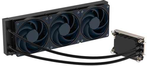 Cooler Master PL360 SPR, Intel Xeon Platinum Edition Enfriador líquido AIO de bucle cerrado, bomba de doble impulsor, Triple Mobius 120 mm PWM, radiador de 360 mm, plataforma Sapphire Rapids LGA 4677
