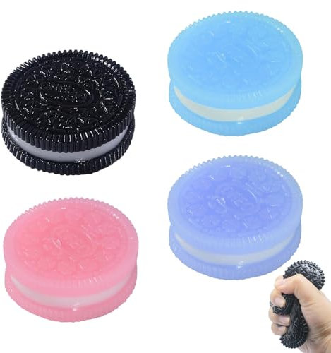 GTNCE 4 stycken squishy kex stressreducerande leksaker, ultramjuka squeeze Toy, Taba Squishy, anti-stressleksak, rolig dekompressionsleksak för vuxna och barn (4 färger)