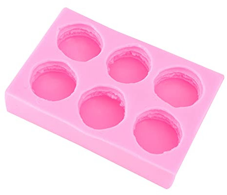 Cabilock Per Dolci - Stampo in Silicone Per Macaron A 6 Cavità - Atossico Insapore Perfetto Per Cioccolatini Fondente E Altro