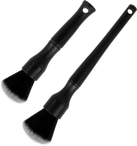 2 Stück Detailing Pinsel, Auto Pinsel,Reinigungspinsel Auto,Staubpinsel,Pinsel Autoreinigung,Reinigungspinsel,Car Detailing Brush,Nasstrockengebrauch,Für Automobilinnenräume,Möbel,Tastaturen (17+24cm)