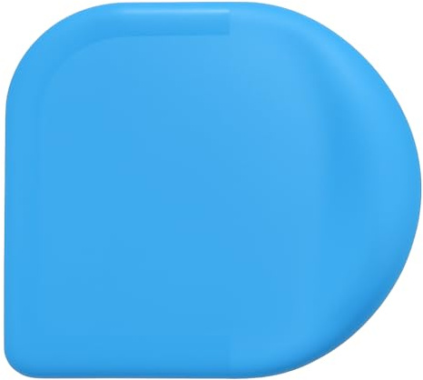 Professional Kitchen Cleaning Pan Scraper, Plastic Nylon Material, Non-Scratch, 8 x 7 cm - Blue
