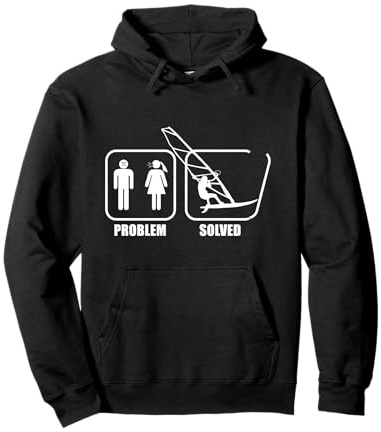 Windsurfing Segel Surfbrett Windsurfen Problem Windsurf Pullover Hoodie