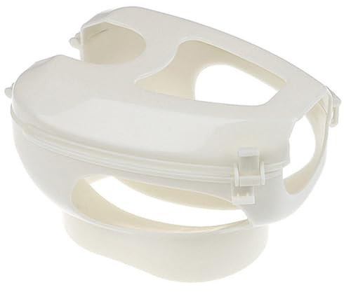 CAXUSD Soporte Fijo para Inyección de Palomas, Plástico Blanco | Diseño Hueco para Observación, Administración de Medicamentos, Uso en Palomares y Revisión Médica de Aves