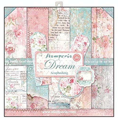Stamperia SBBL27 - Bloc de papel (10 hojas, doble cara, 30,5 x 30,5 cm), multicolor