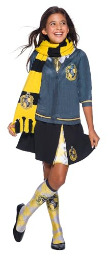 Rubie's Official Harry Potter Hufflepuff Deluxe halsduk, kostymtillbehör för barn och vuxna, en storlek, ålder från 6 år Halloween