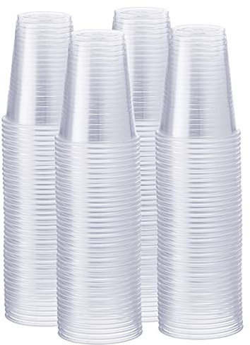 GUSTO 7 oz Clear Plastic Cups [500 Count] Disposable Cold Drinking Cups for Parties, Events, & Everyday Use – BPA-Free, Durable Polypropylene (Formerly Comfy Package)