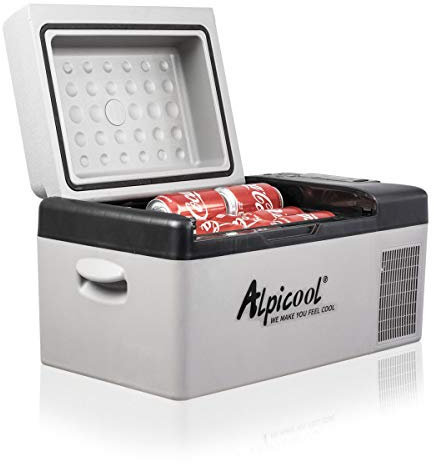 Alpicool C20 C20L Compressor Car Fridge Freezer, DC 12v Camping Refrigerator, Portable Mini Cool Box for TruckCampervanRVBoat, -20℃ to 20℃