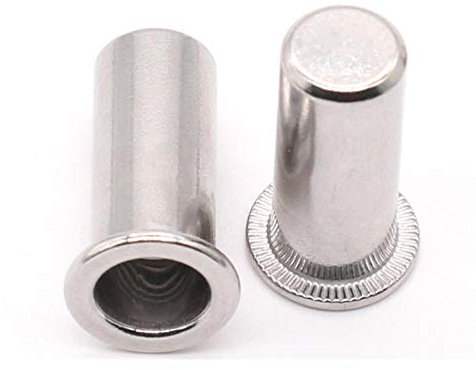 304 dadi per rivetti ciechi impermeabili in acciaio inossidabile, testa svasata piccola, dadi per rivetti ciechi a testa piatta M4M5M6M8M10M12-Testa piatta M12 * altezza 38 mm