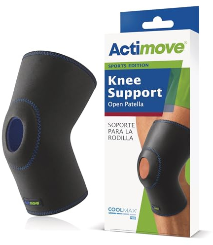Actimove - Sports Edition – offene Patella-Kniebandage – bietet Unterstützung und Schmerzlinderung – latex- und Neoprenfrei – extra groß