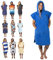 COR Surf Poncho - Asciugamano per cambio accappatoio con cappuccio e tasca frontale, in microfibra spessa, ad asciugatura rapida, per surf, spiaggia, piscina, nuoto (medio-blu)