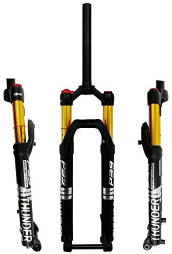 TYXTYX 27,529 Fahrradgabeln MTB Luftfederung Fahrradgabel 1-1/8Magnesiumlegierung 15x100mm Achsscheibenbremsweg 120mm