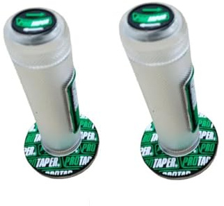 NICOLIE Poignées de Motocross Guidon Dirt Pit Bike 7/8 - Caoutchouc Vert Translucide - 22mm