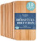 Creative Home 6 x Small Wooden Cutting Chopping Board | 22.5 x 12.5 x 1.2cm | Natural Beech Wood - Better than Bamboo | Rectangular Kitchen Board | for Meat, Fruit, Bread, Serving Platter | Reversible