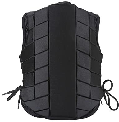 Chaleco para Montar a Caballo, Comodidad Acrílica, Chaleco de Seguridad Ecuestre Antisuciedad Contorneado Considerado, Cierre de Cremallera, Práctico Chaleco para Montar, para Niños y Niñas(CL)