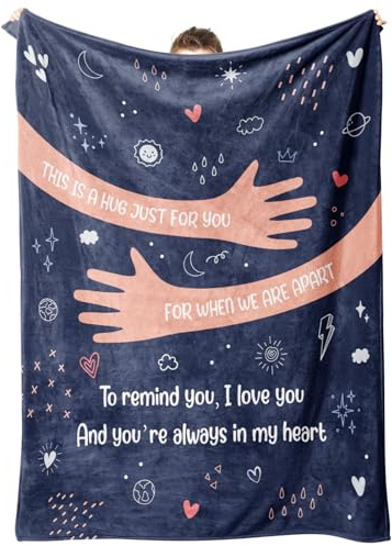 Anniversary Wedding Gifts for Him Her, I Love You Blanket, 157*132cm | Birthday Gifts for Boyfriend Girlfriend Husband Wife, Thinking of You Gifts for Women Men, Love Reminder Blanket on Christmas