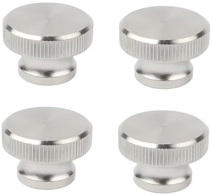 SYDARSYN M6 Tuercas Moleteadas de Cabeza Alta Acero Inoxidable (Agujero Ciego) Tuercas de Pulgar Pomos Moleteados Redondos (4 Piezas)